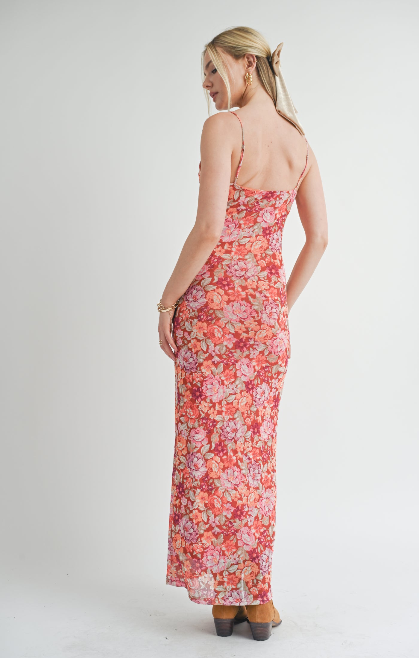 Prideful Cowl Neck Maxi Dress