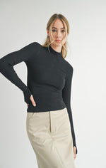 Load image into Gallery viewer, Ronan Mock Neck Knit Top
