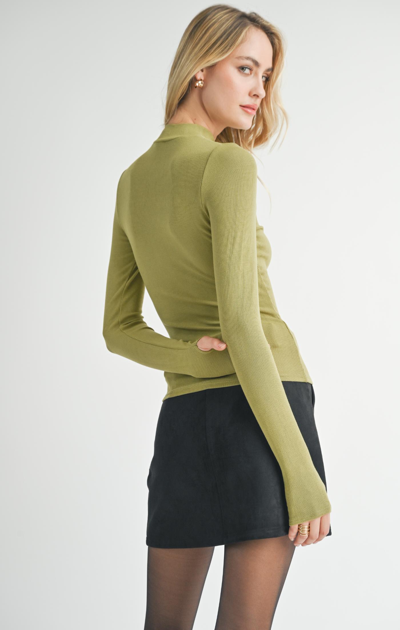 Ronan Mock Neck Knit Top