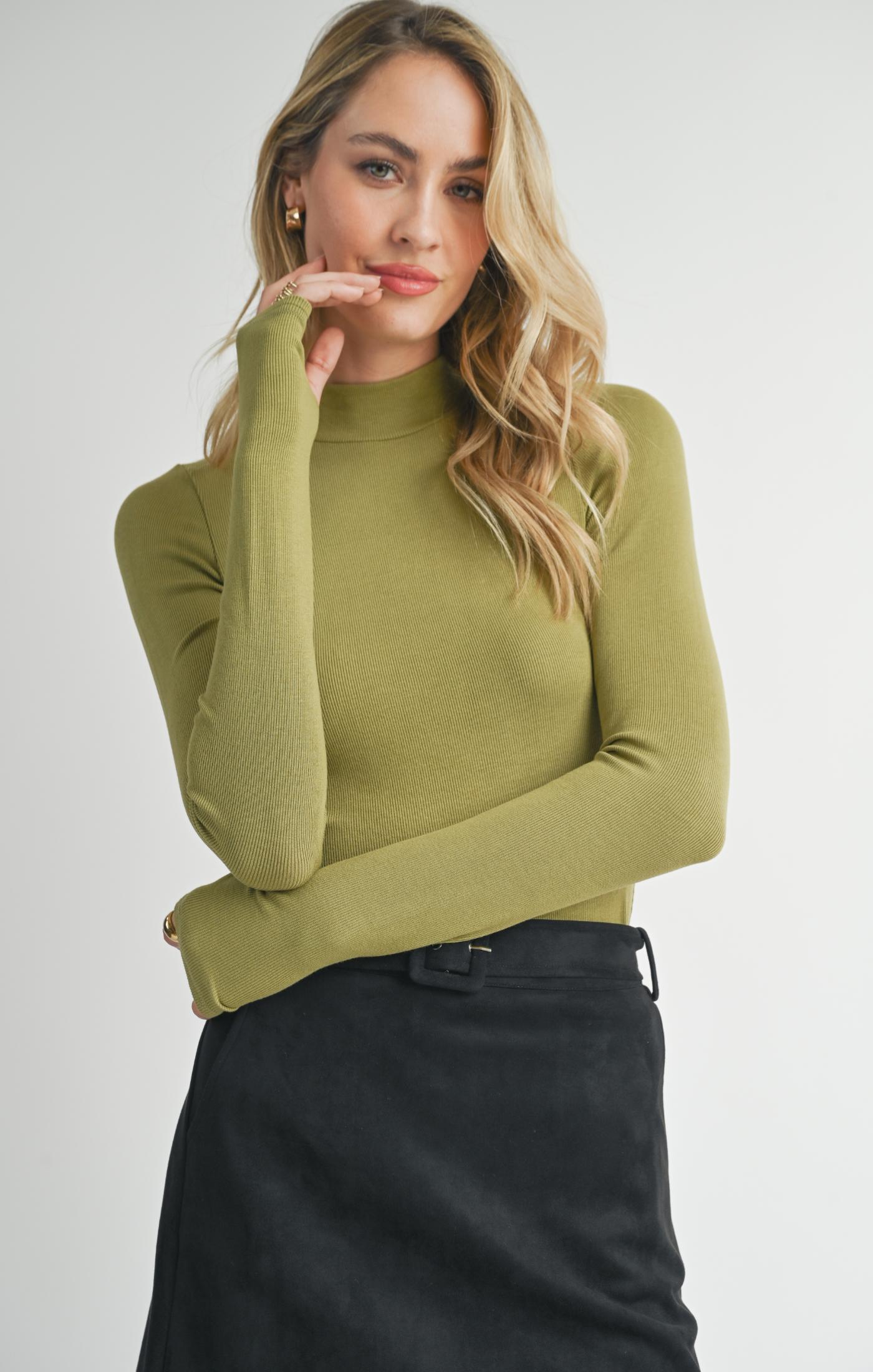 Ronan Mock Neck Knit Top