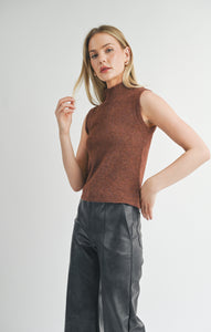 Brianna Turtleneck Sweater Tank