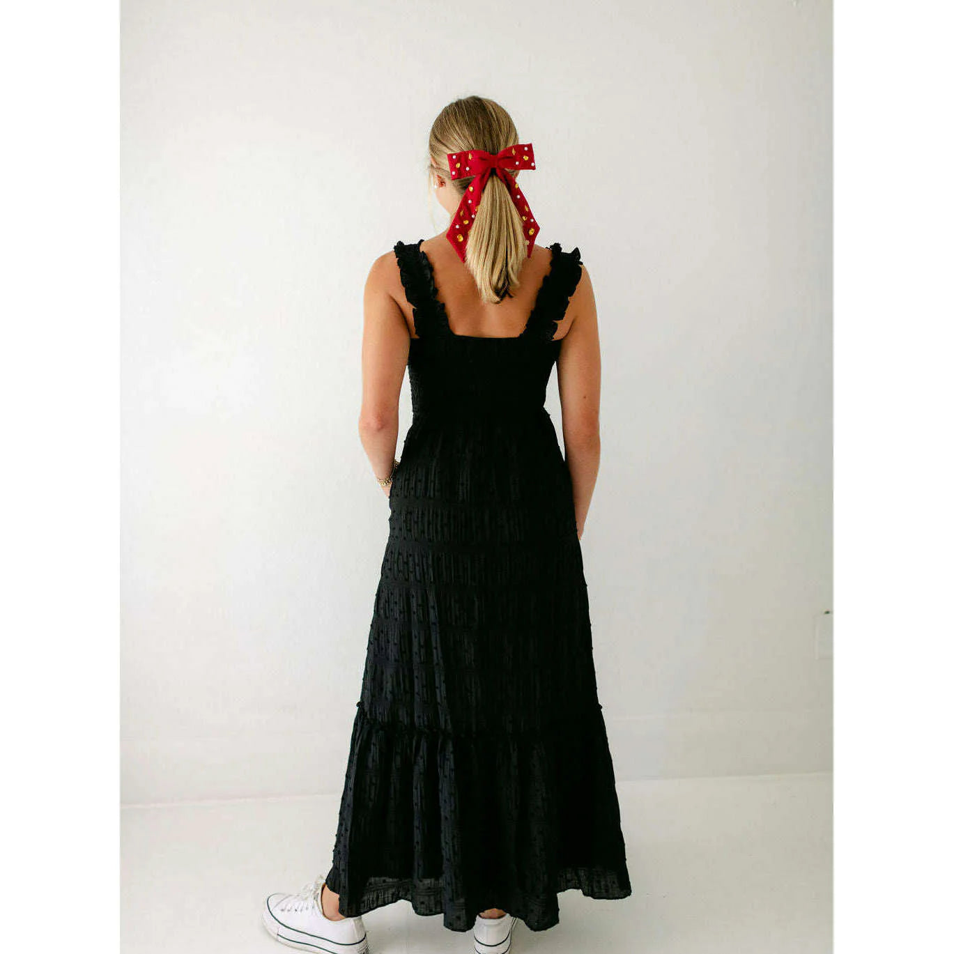 Dylan Smocked Black Dress