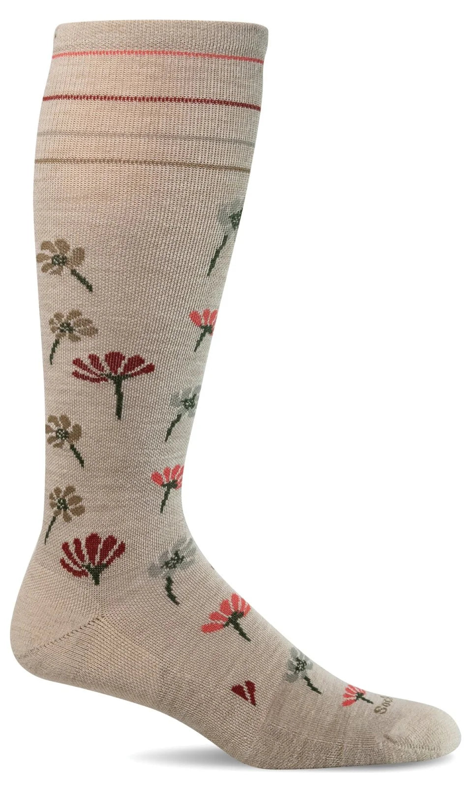 Women's Field Flower | Moderate Graduated Compression Socks