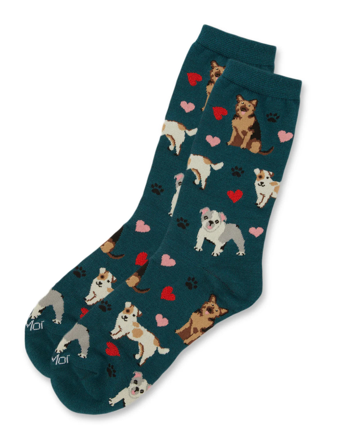 Women's Canine Friends Bamboo Crew Socks