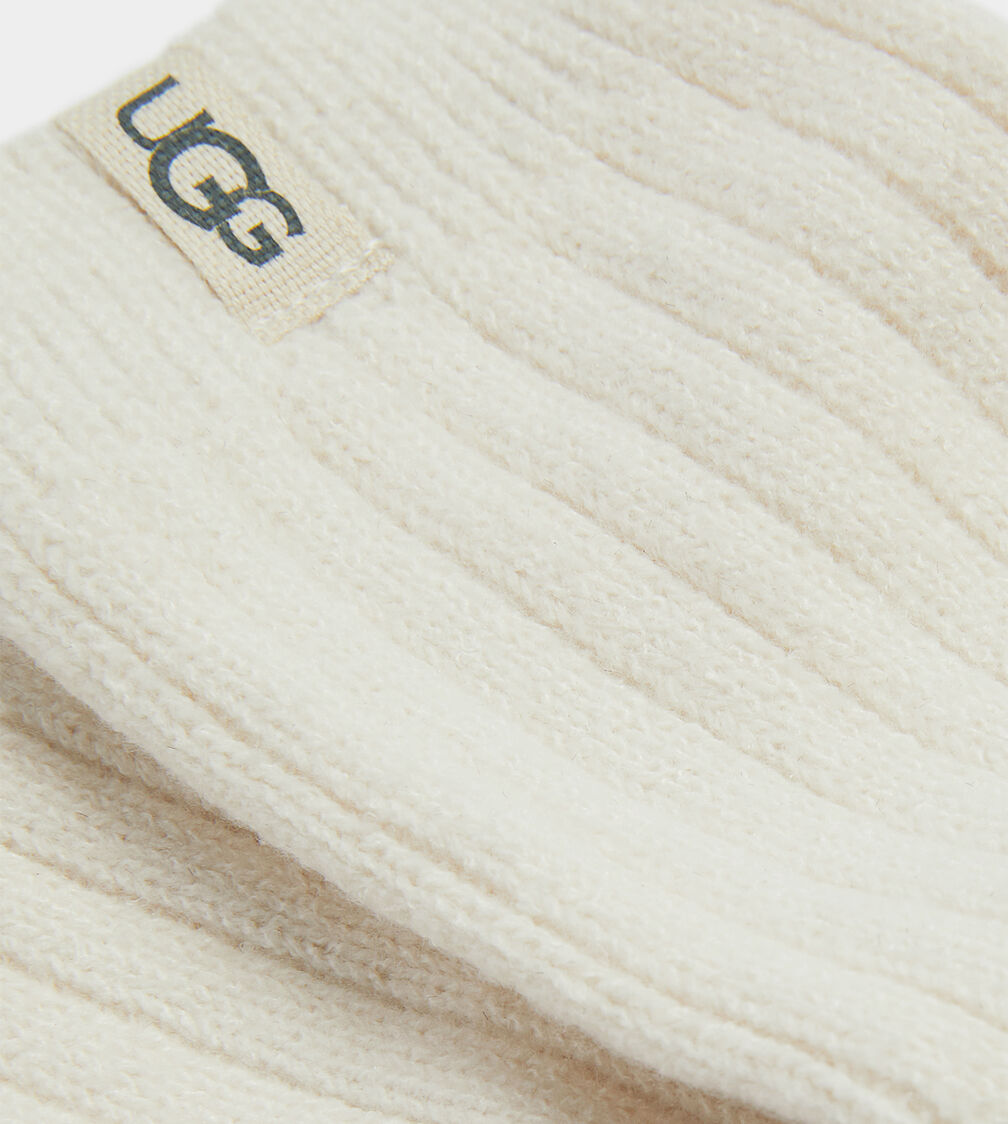 Rib Knit Slouchy Crew Sock