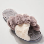 Load image into Gallery viewer, Color Block Faux Fur Lined Slippers
