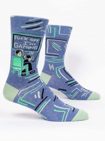 Fuck Off, I'm Gaming Men's Crew Socks