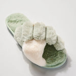 Load image into Gallery viewer, Color Block Faux Fur Lined Slippers
