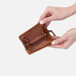 Load image into Gallery viewer, Eliza Small Zip Around Wallet- Brown
