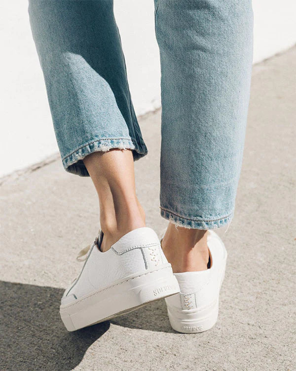 Ibiza Platform Sneaker Leather White