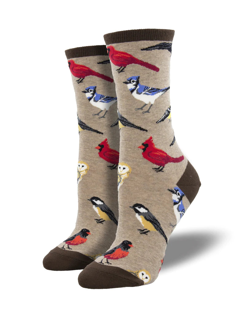 Bird in the Word Women's Crew Socks