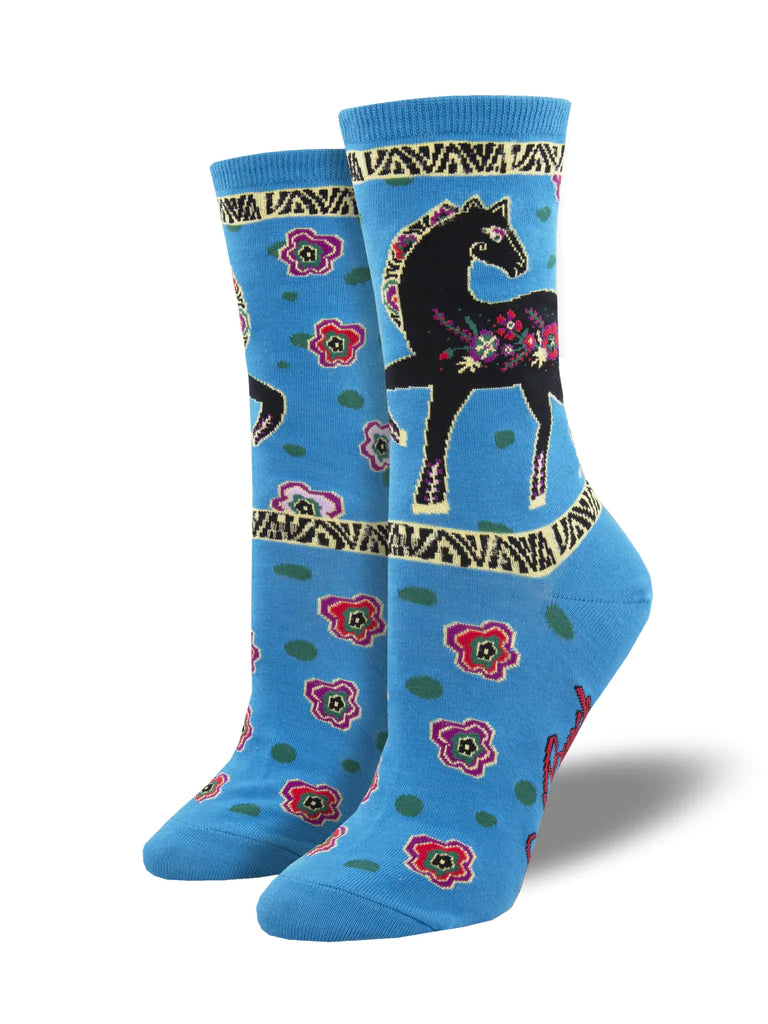 Floral Horse Laurel Burch Women's Socks