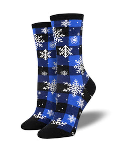 Snowflake Plaidern Women's Socks