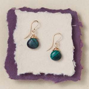 Malachite Drop Earrings