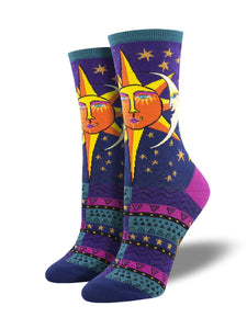 Sun and Moon Laurel Burch Women's Socks